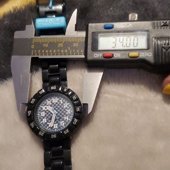 BLACK & BLUE SWATCH FLIK FLAK WATCH ETA 2014 - Picture 6 of 6